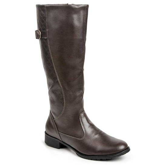 Bota Luma Ventura Cano Alto feminina - Marrom