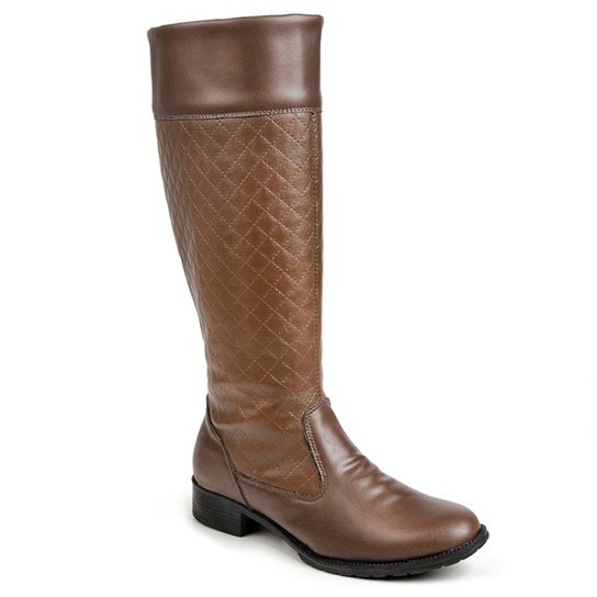 Bota Luma Ventura Cano Alto feminina - Marrom