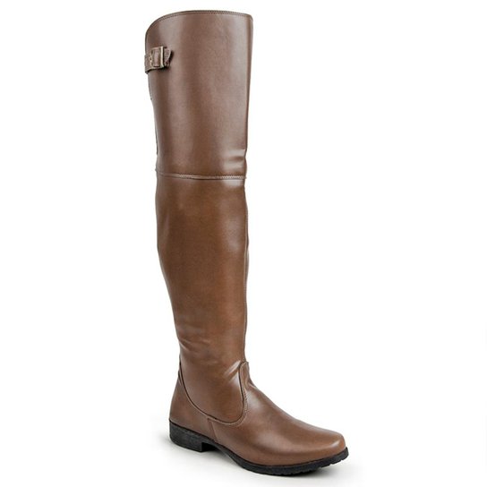 Bota Luma Ventura Cano Alto feminina - Marrom