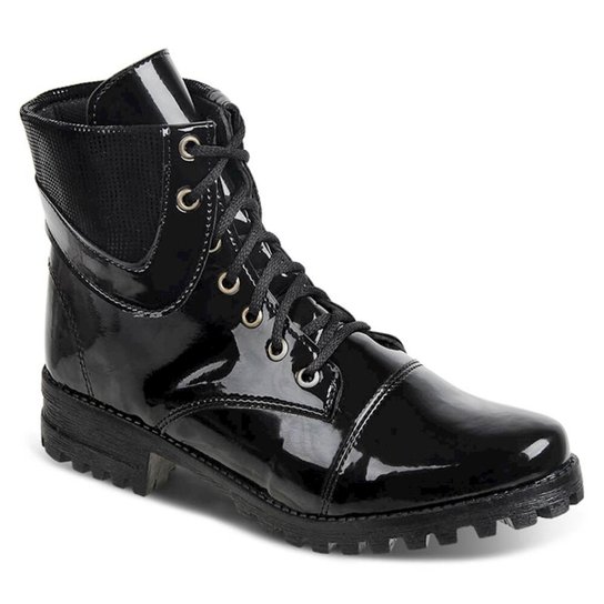 Bota Luma Ventura Cano Médio Feminina - Preto