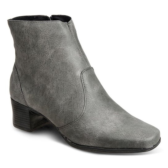 Bota Luma Ventura Cano Médio Feminina - Cinza