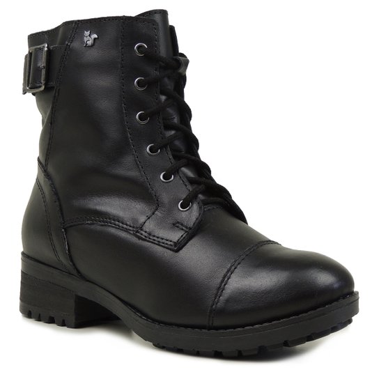 Bota Neve Forrada em lã sintética Feminina - Preto