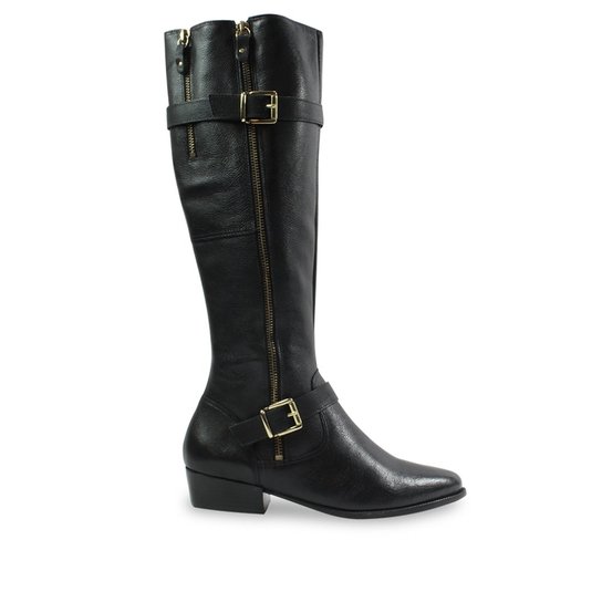 Bota Parô com Zíper Feminino - Preto