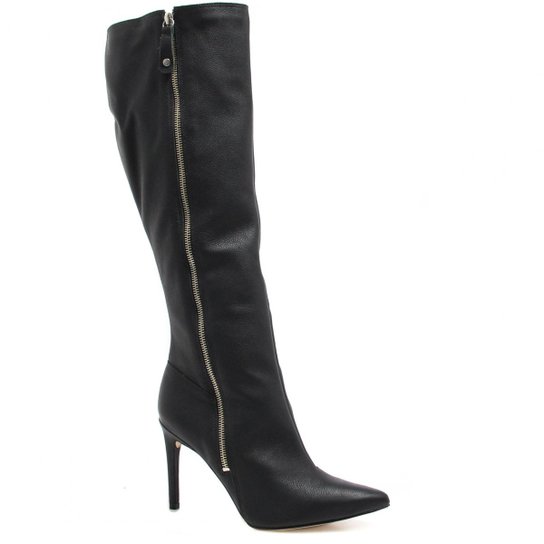 Bota Tanara Over The Knee Salto Fino Feminina - Preto