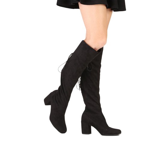 Bota Zatz Amarrações Salto Grosso - Preto