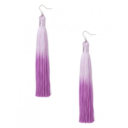 Brinco Amaro Tassel Degradê - Roxo