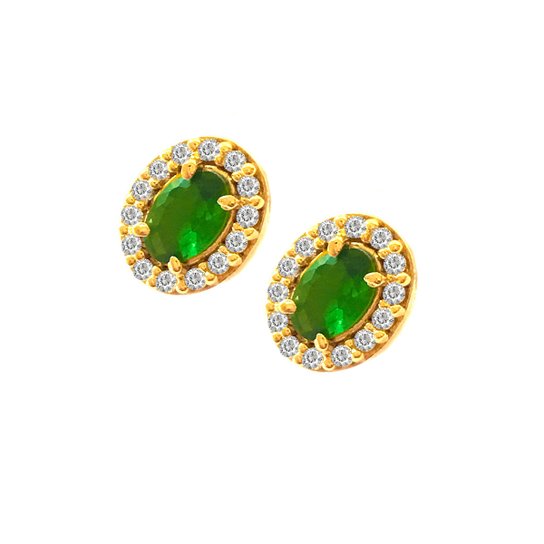 Brinco Pratamil de Ouro com Zircônia - Ouro