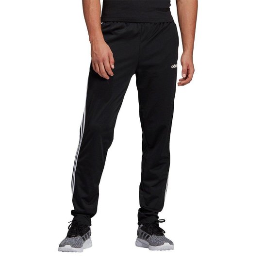 Calça Afunilada Adidas Essentials Masculina - Preto+Branco