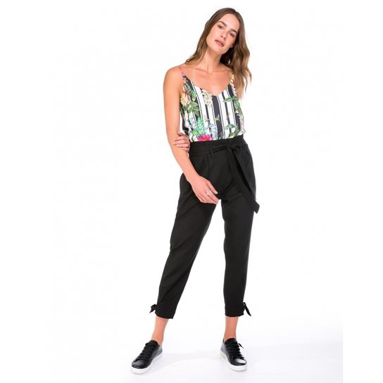 Calça Amaro Jogging Amarração - Preto