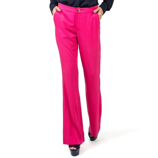 Calça Flare Cintura Média Principessa Gabriela - Pink