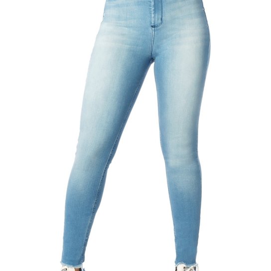 Calça Jeans Denim Zero Skinny Cintura Alta Mullet - Jeans