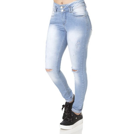 Calça Jeans Feminina Uber - Azul