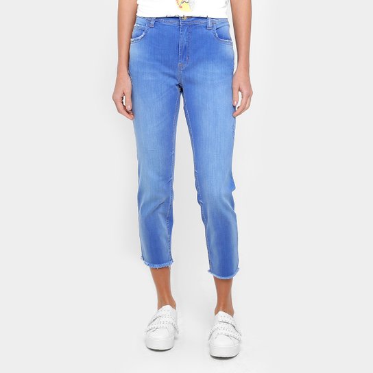 Calça Jeans Girlfriend Colcci Desfiada Cintura Média Feminina - Jeans
