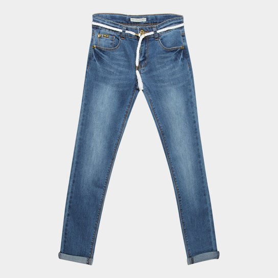 Calça Jeans Lilica Ripilica Cinto Feminina - Azul