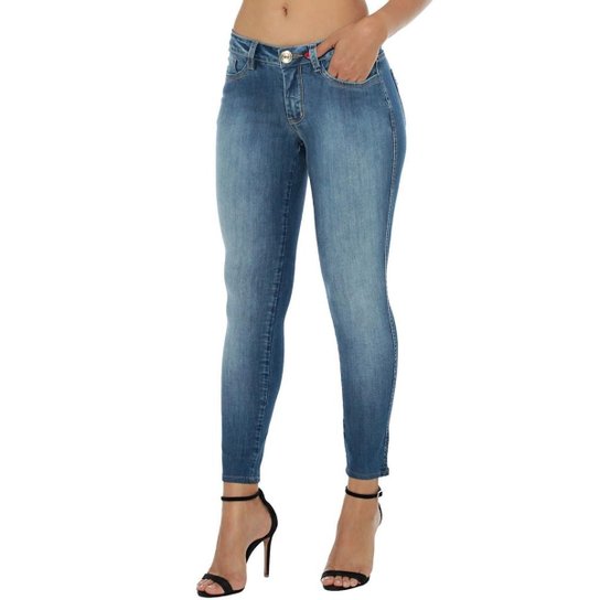 Calça Jeans Osmoze Skinny Feminina - Azul