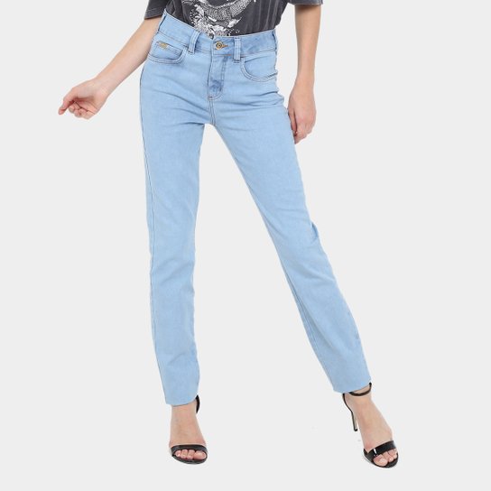 Calça Jeans Reta Colcci Lavagem Clara Cintura Média Feminina - Jeans