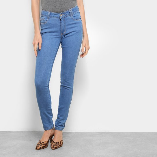Calça Jeans Skinny Razon Feminina - Azul
