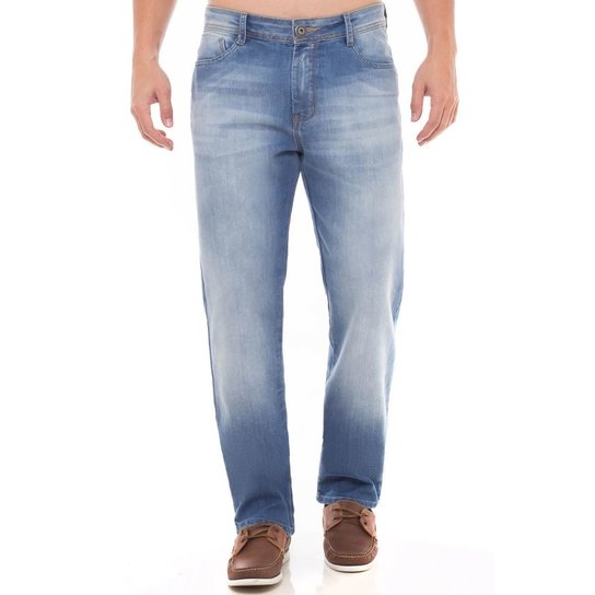 Calça Jeans Slim Fit Denúncia Masculina - Azul