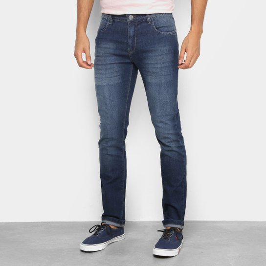 Calça Jeans Tks Básica Masculina - Azul Escuro