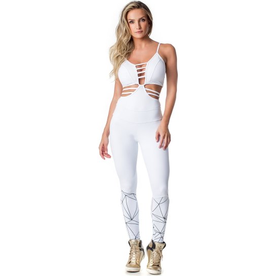 Calça Legging Fusô Vestem Static - Branco