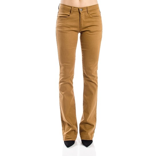 Calça Sarka Flare Calvin Klein - Caramelo