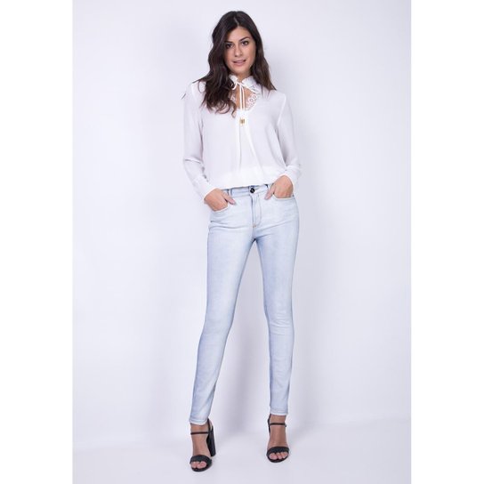 Calça Skinny High Nix Lança Perfume - Azul