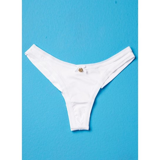 Calcinha Fio Dental Puket Básica Microfibra - Branco