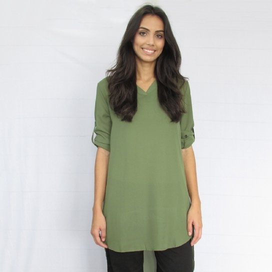 Camisa Fernanda Almeida Dora - Verde