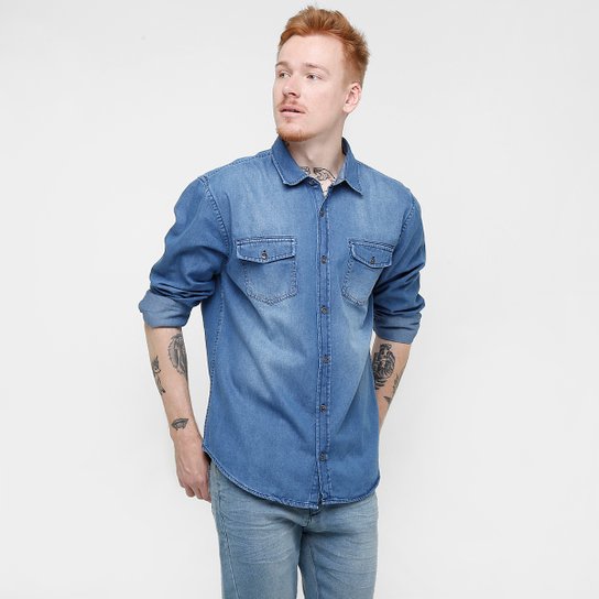 Camisa Jeans M. Officer Índigo - Jeans