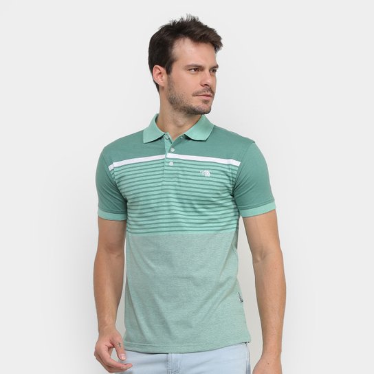 Camisa Polo Gajang Listras Masculina - Verde