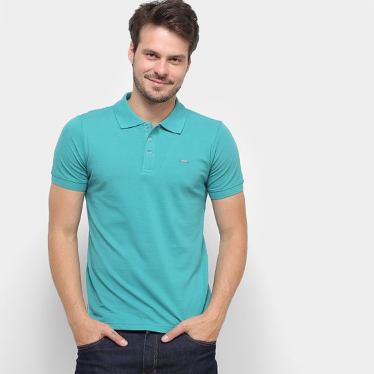 Camisa Polo Gajang Lon Holborn Masculina - Verde