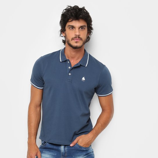 Camisa Polo Norwich Yatch Club Frisos Masculina - Marinho