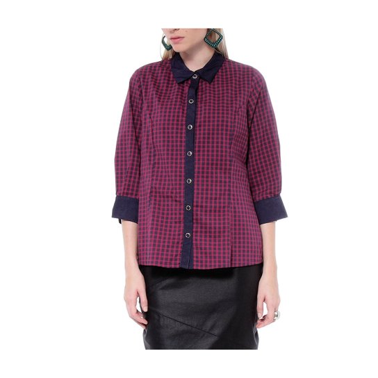 Camisa Xadrez - Moché - Violeta