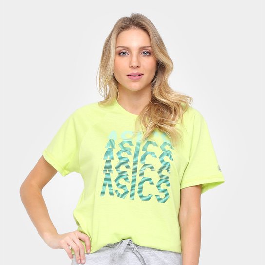 Camiseta Asics Training Asics Ss Tee Masculina - Amarelo Limão