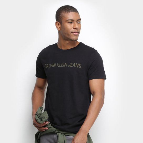 Camiseta Calvin Klein Masculina - Preto