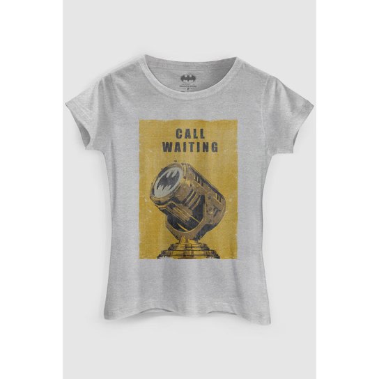 Camiseta DC Comics Batman Chamada em Espera bandUP! - Cinza