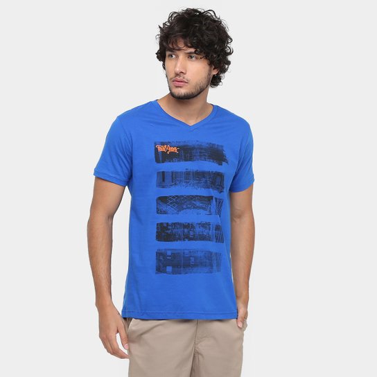 Camiseta Fatal Estampada - Azul