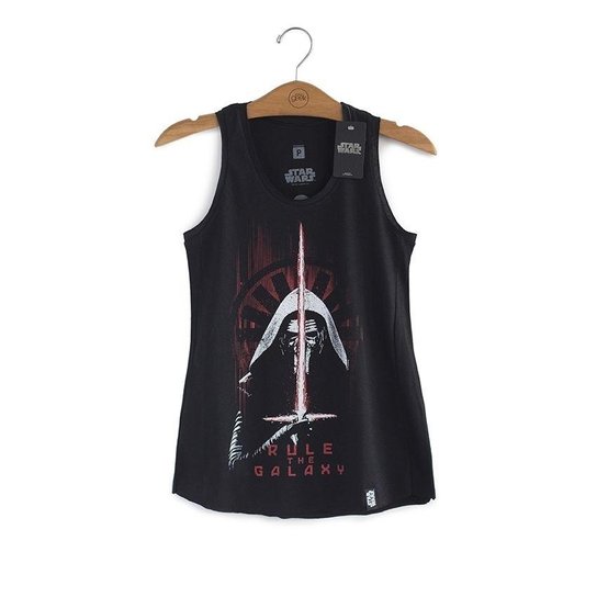 Camiseta Feminina Star Wars Kylo Ren - Preto