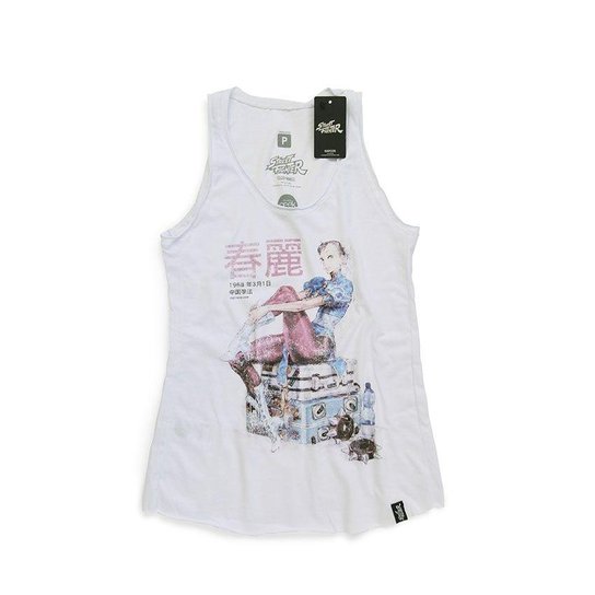 Camiseta Feminina Vintage Chun- Li - Branco