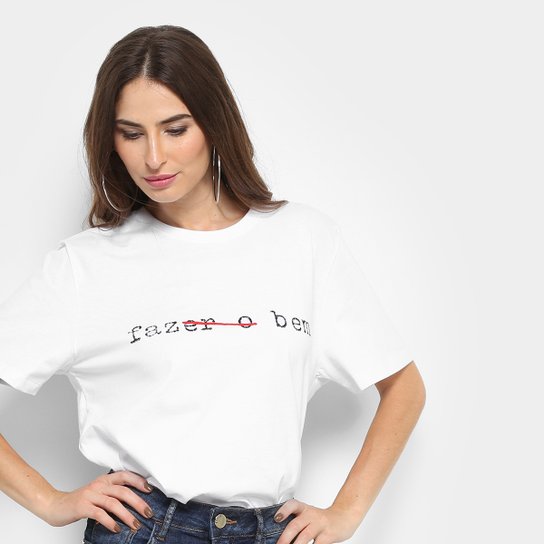 Camiseta Forum Fazer O Bem Feminina - Branco