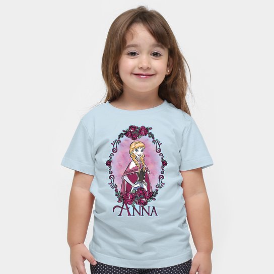 Camiseta Frozen Anna - Azul