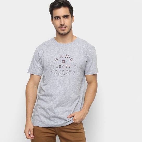 Camiseta Hang Loose Silk Jervis Masculina - Cinza