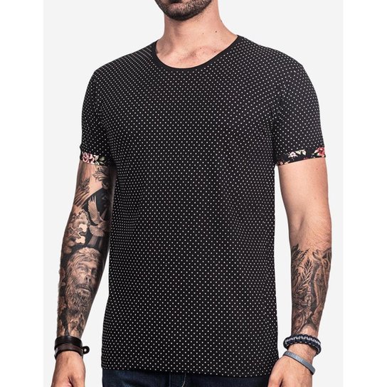 Camiseta Hermoso Compadre Poá Masculina - Preto