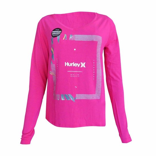 Camiseta Hurley Bloom Feminina - Rosa