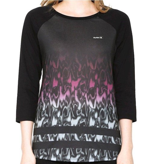 Camiseta Hurley Especial Reglan Waves - Roxo