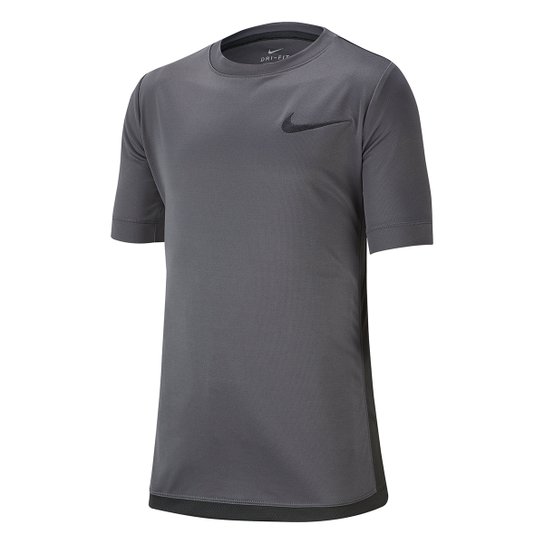 Camiseta Infantil Nike B Dry Top Ss Trophy Masculina - Cinza
