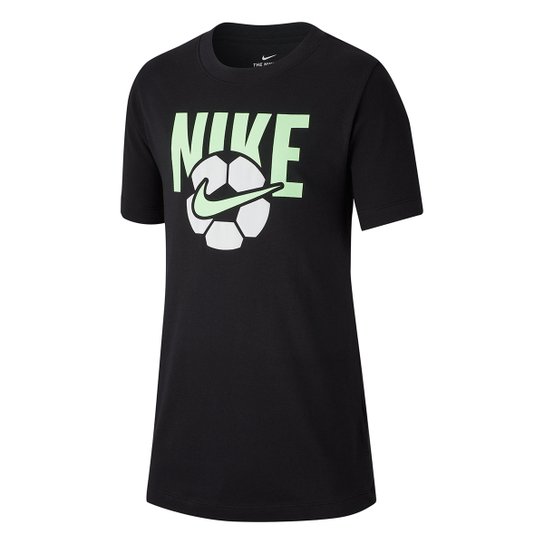 Camiseta Infantil Nike B Nsw Tee Soccer Ball Masculina - Preto
