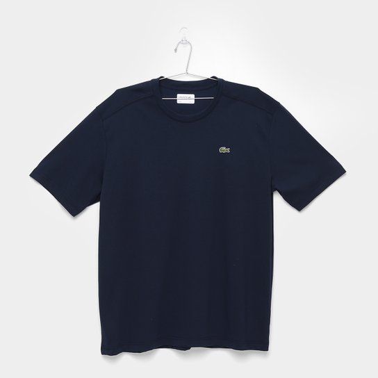 Camiseta Lacoste Gola Careca - Marinho