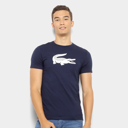 Camiseta Lacoste Logo Masculina - Marinho