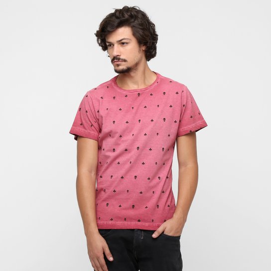 Camiseta Local Skull Baralho - Bordô